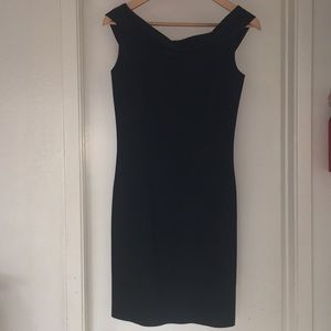 Classic Fitted Black Cocktail Dress